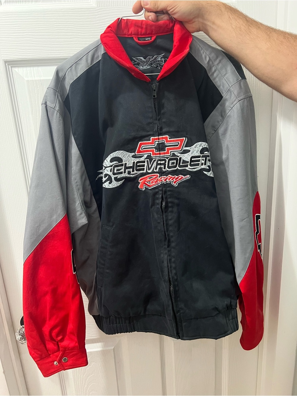 Size L Vintage Chevrolet Racing Jacket-Eagle Dry Goods